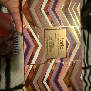 Tarte Gold and Pink Chevron Accent